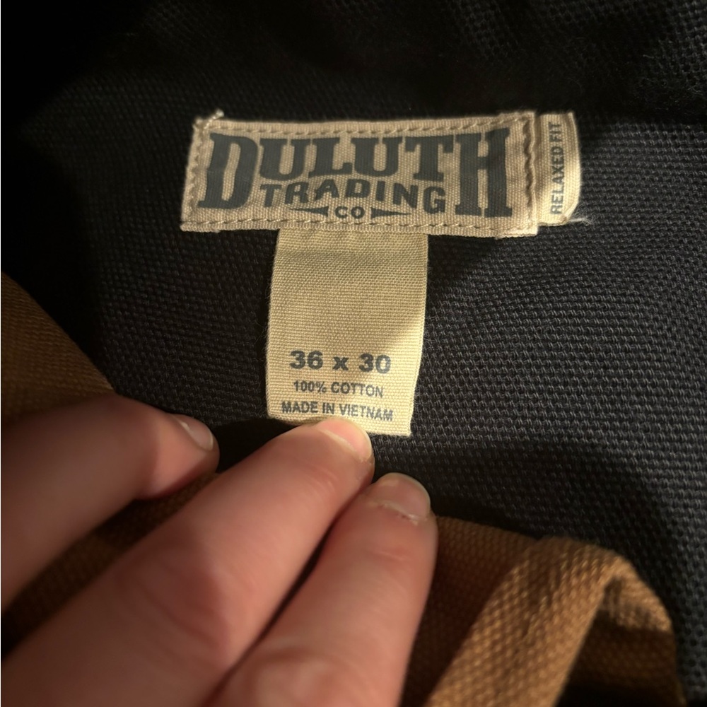 COPY - Duluth Trading men’s cargo black pants 36x30